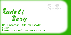 rudolf mery business card